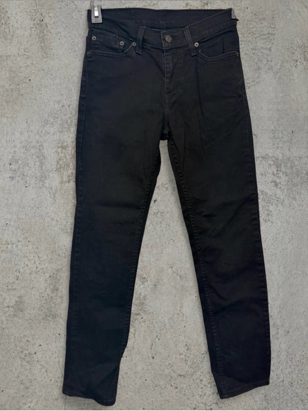 Levi’s 511 Black Jeans 28x30 Slim Straight Leg Dark Wash Denim - Picture 3 of 13